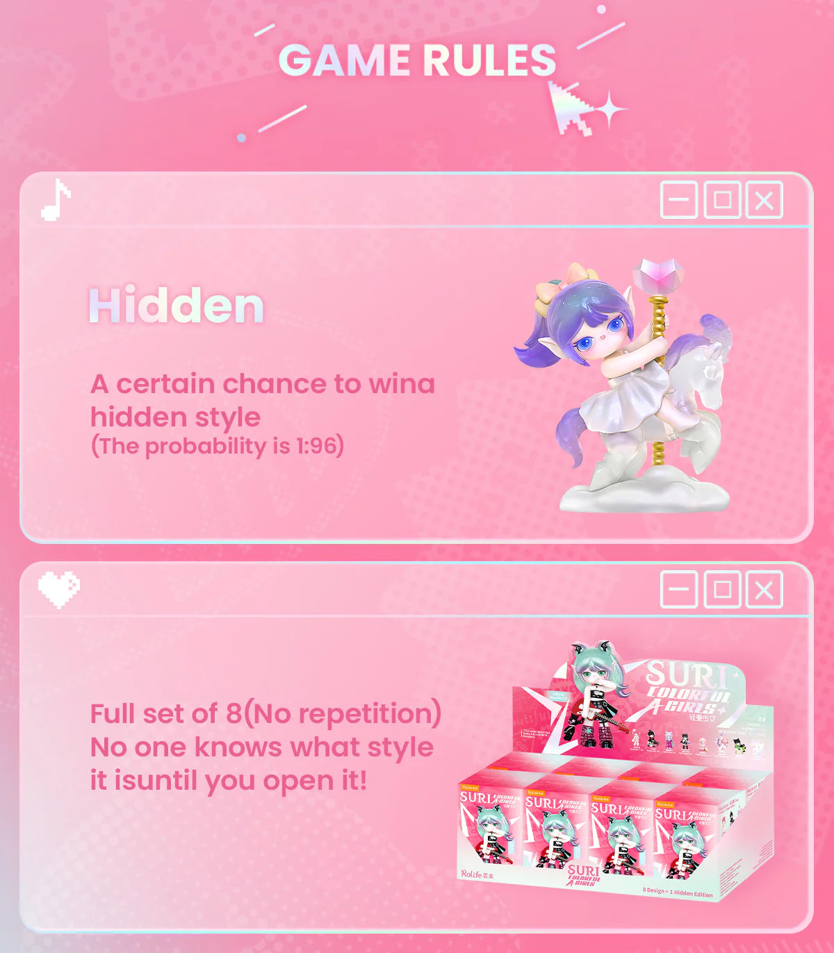Suri's Colorful Girl Dolls - Hidden Gem Box